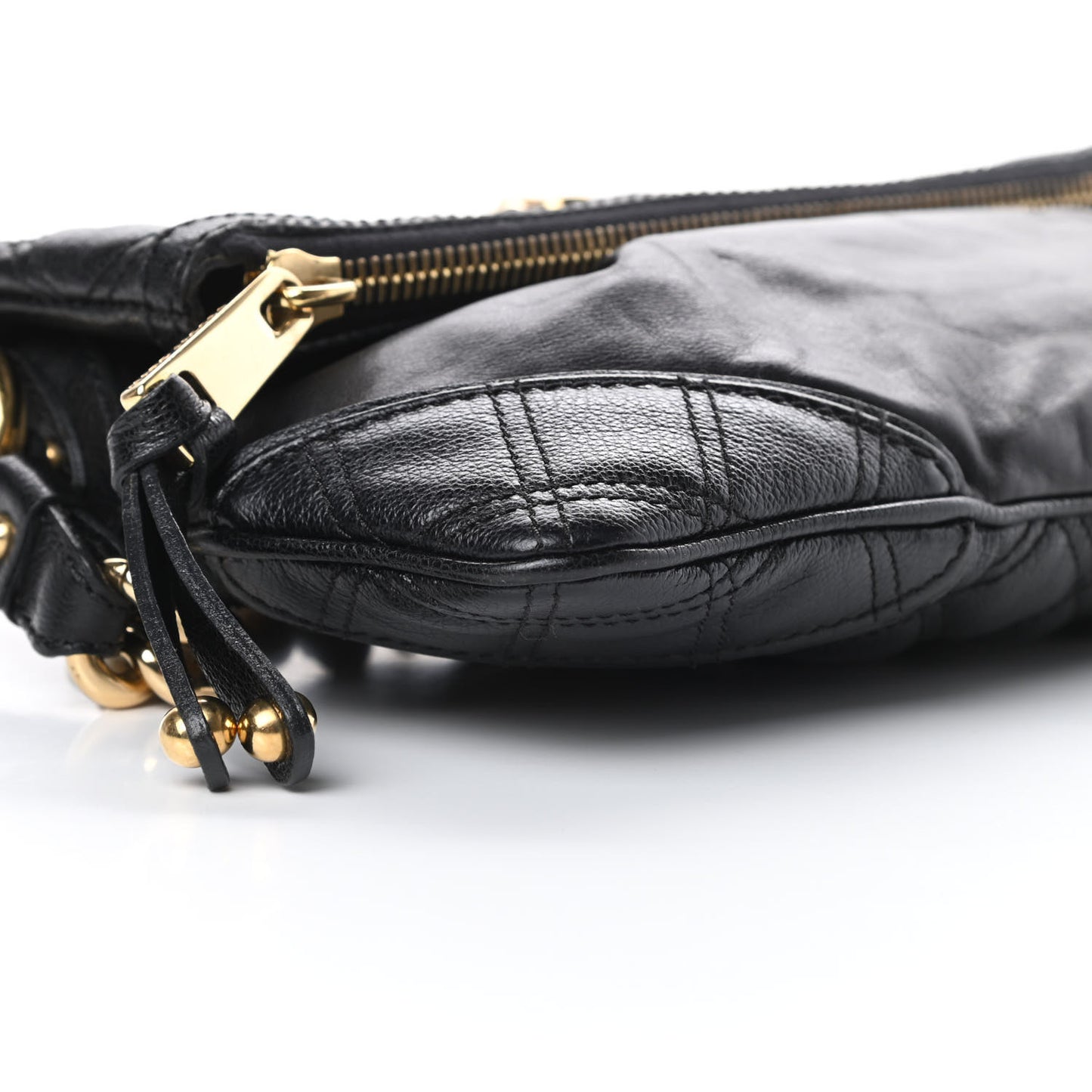 Lambskin Quilted The Large Single Flap Black