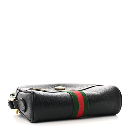 Gucci Calfskin Web Mini Ophidia Shoulder Bag Black 4 of 13