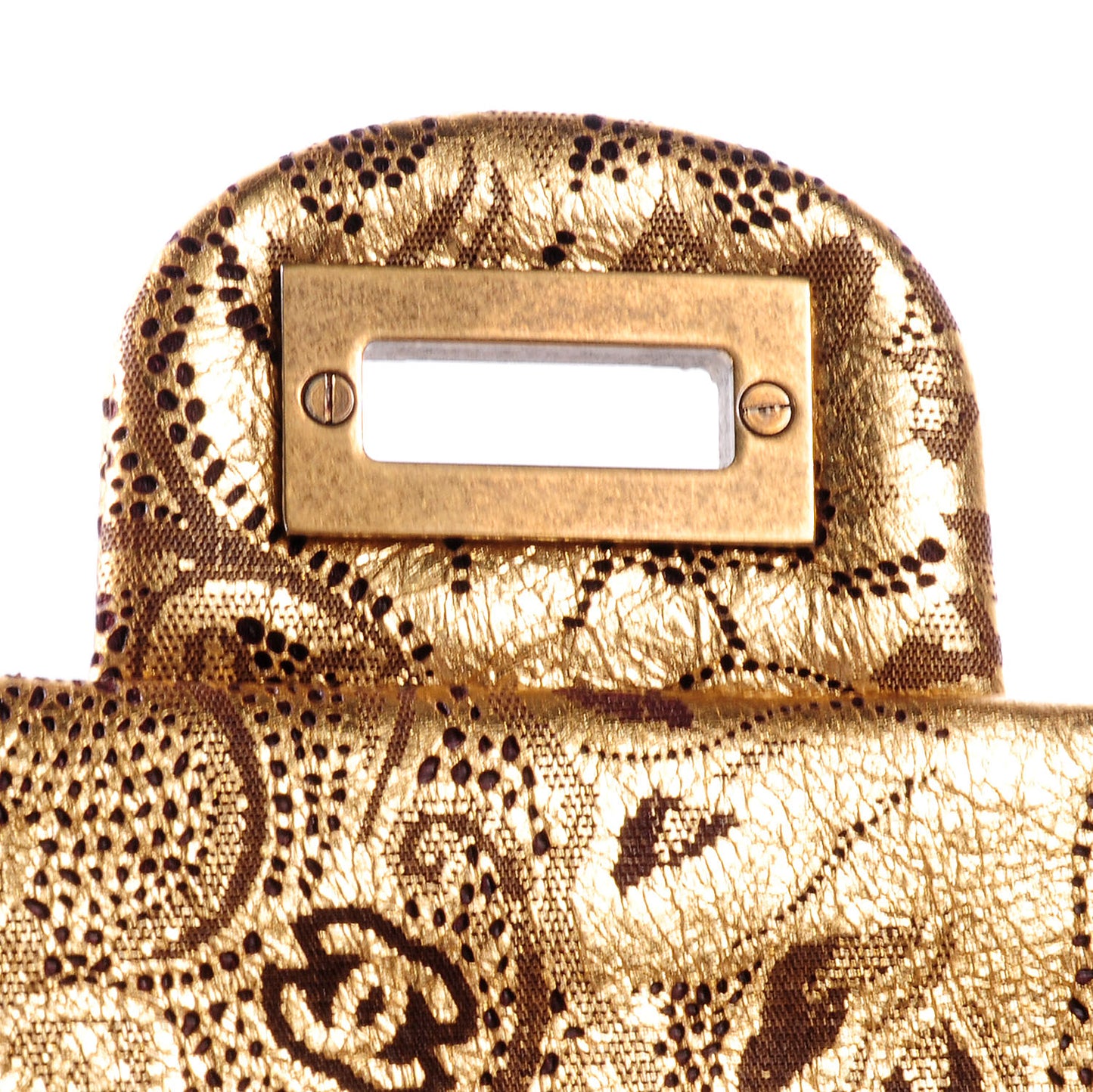 Buffalo Leather Hand Painted Lace 2.55 Reissue 226 Flap Gold