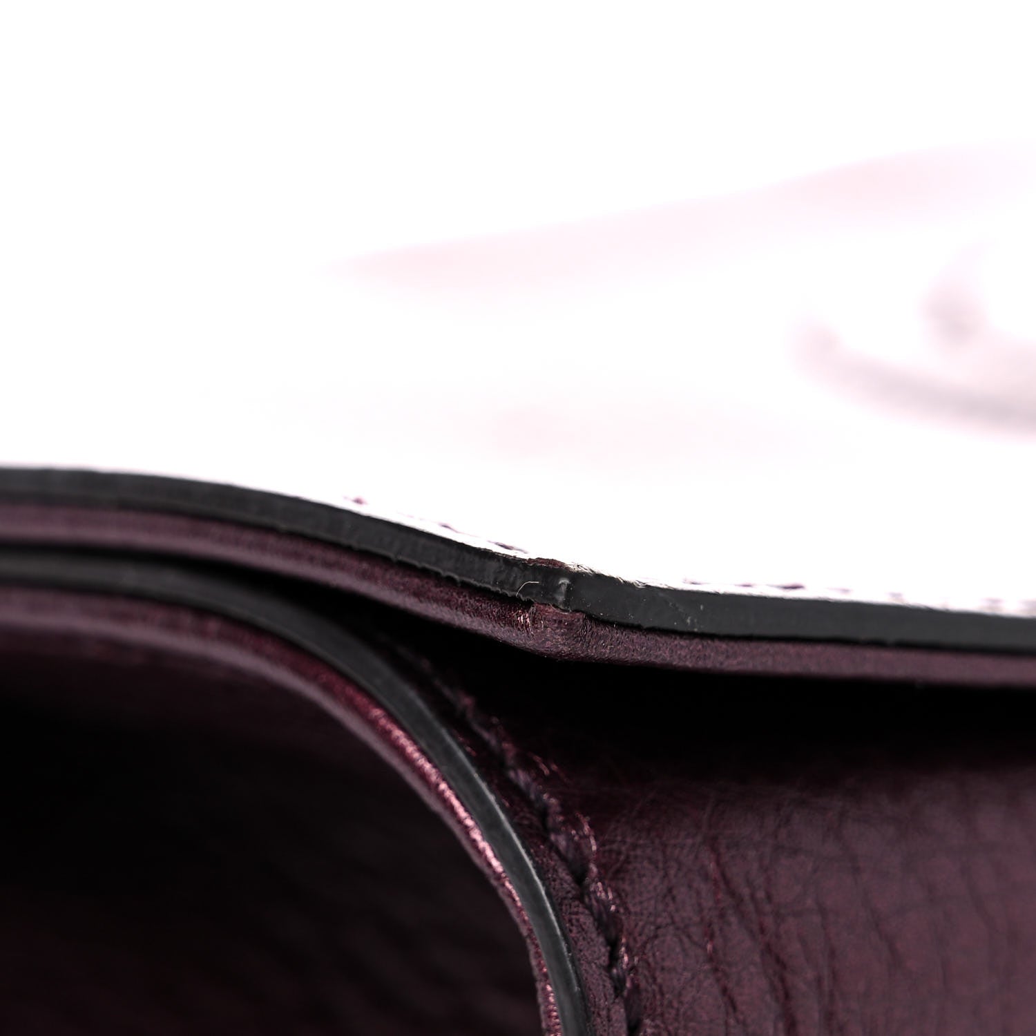 Gucci Metallic Cellarius Calfskin Medium Soho Clutch Classic Burgundy 9 of 13