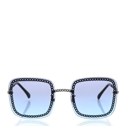 Chanel Chain Square Sunglasses 4244 Blue 2 of 8