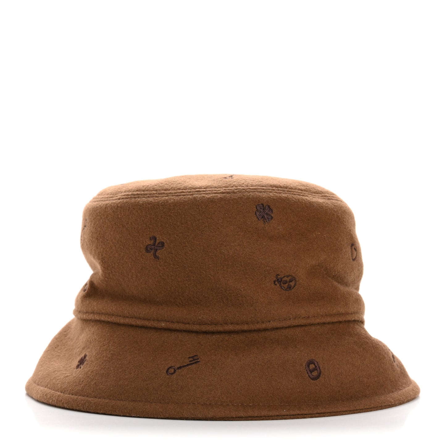 Cashmere Debbie Charms Bucket Hat 56 Brown