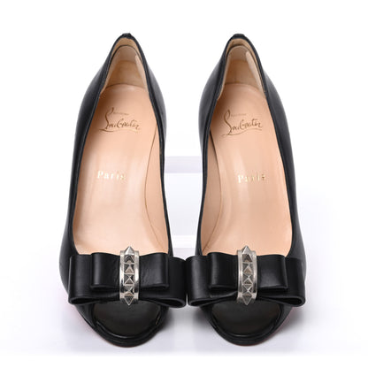 Christian Louboutin Calfskin VIP Couche Nodo 45 Pumps 36.5 Black Silver 5 of 12