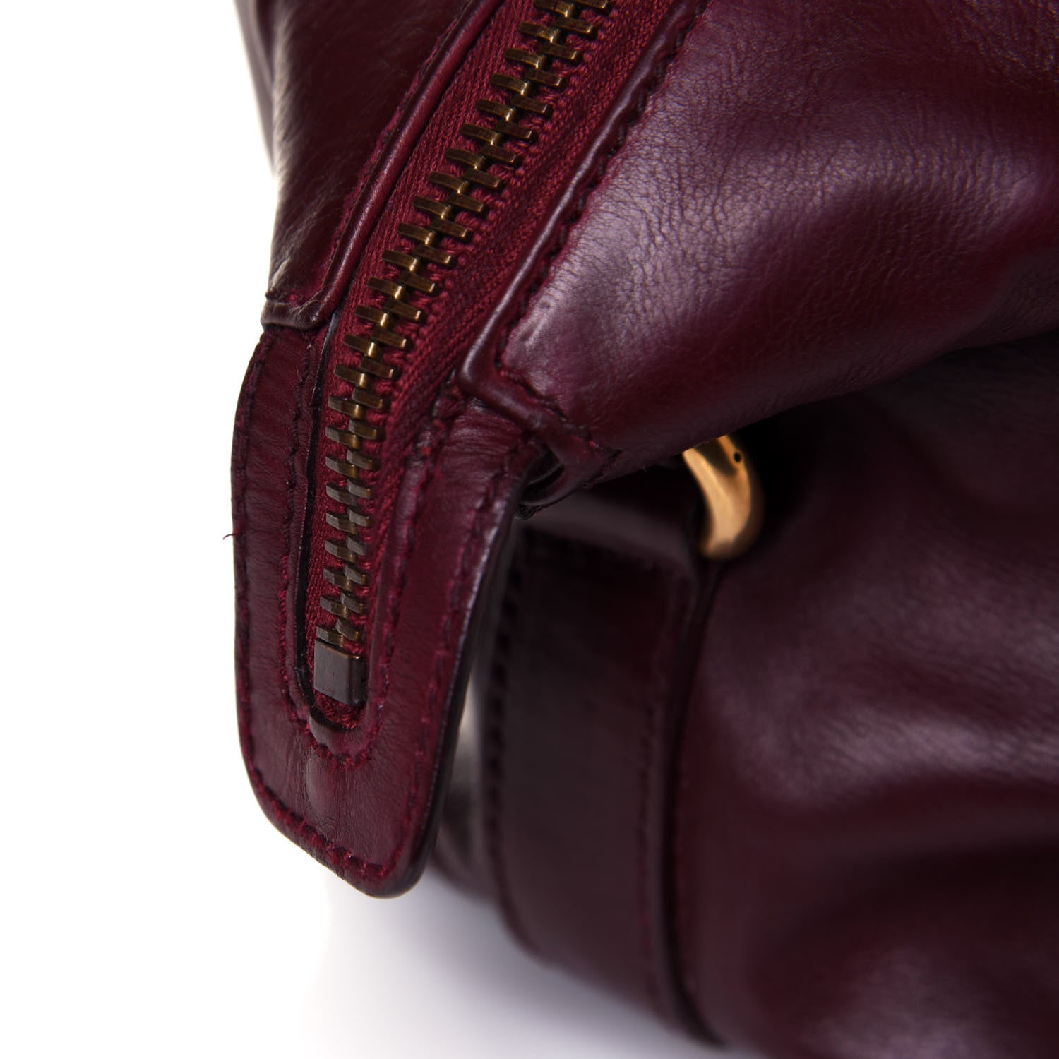 Gucci Soft Calfskin Icon Top Handle Bag Burgundy 19 of 19