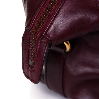 Gucci Soft Calfskin Icon Top Handle Bag Burgundy 19 of 19