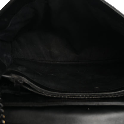 Saint Laurent Calfskin Y Quilted Monogram Large Loulou Chain Satchel Black 5 of 17