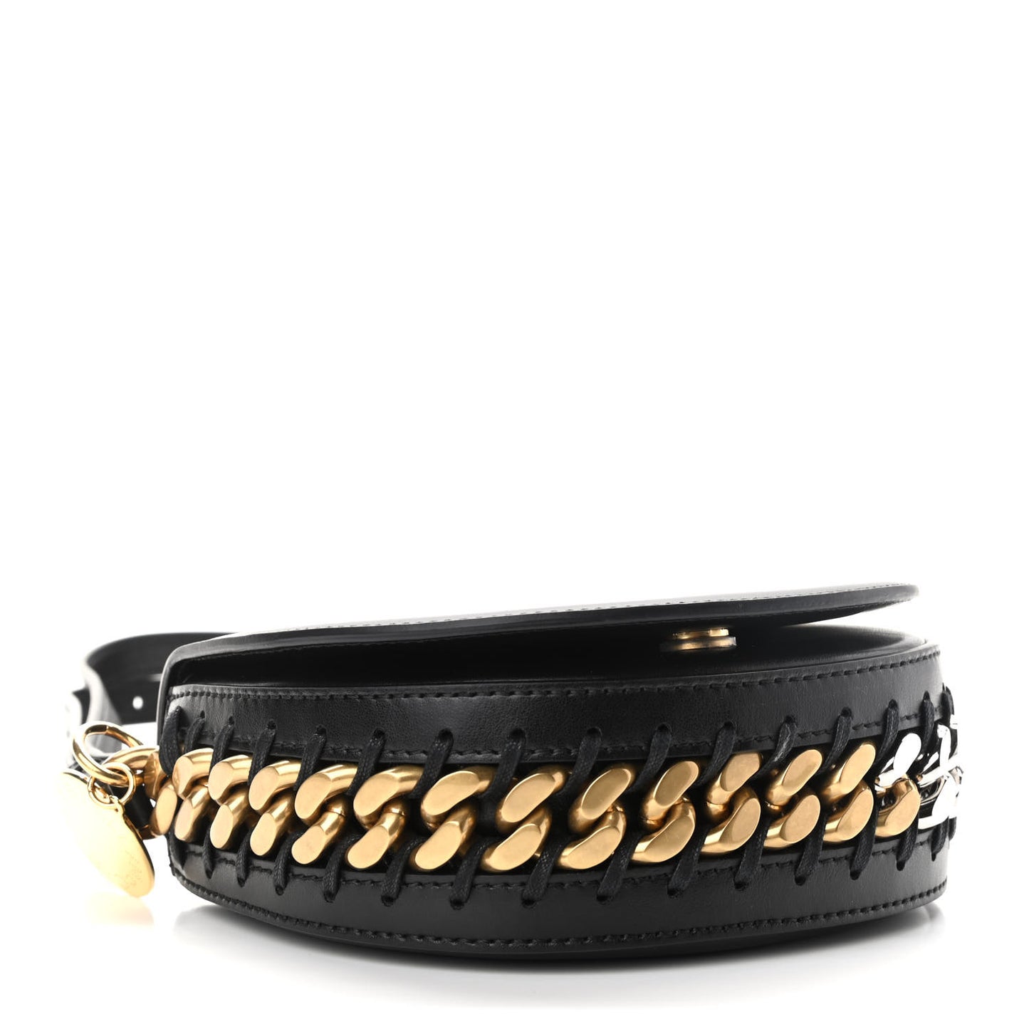 Eco Alter Nappa Medium Frayme Flap Shoulder Bag Black