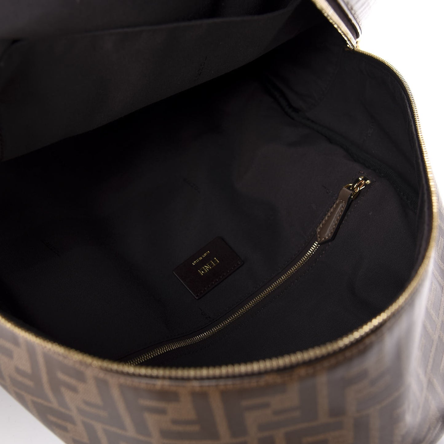 X FILA Glazed Fabric Vitello Century FF 1974 Mania Pouch Pocket Backpack Mogano Panna Blueberry
