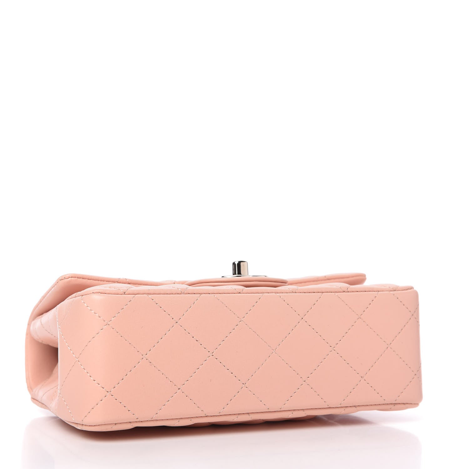 Chanel Lambskin Quilted Mini Rectangular Flap Light Pink 4 of 10