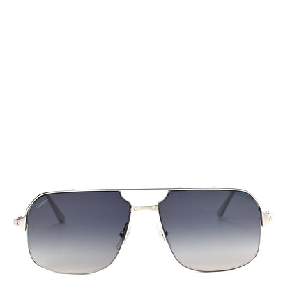 Cartier Metal Aviator Sunglasses CT02305 Silver 2 of 6