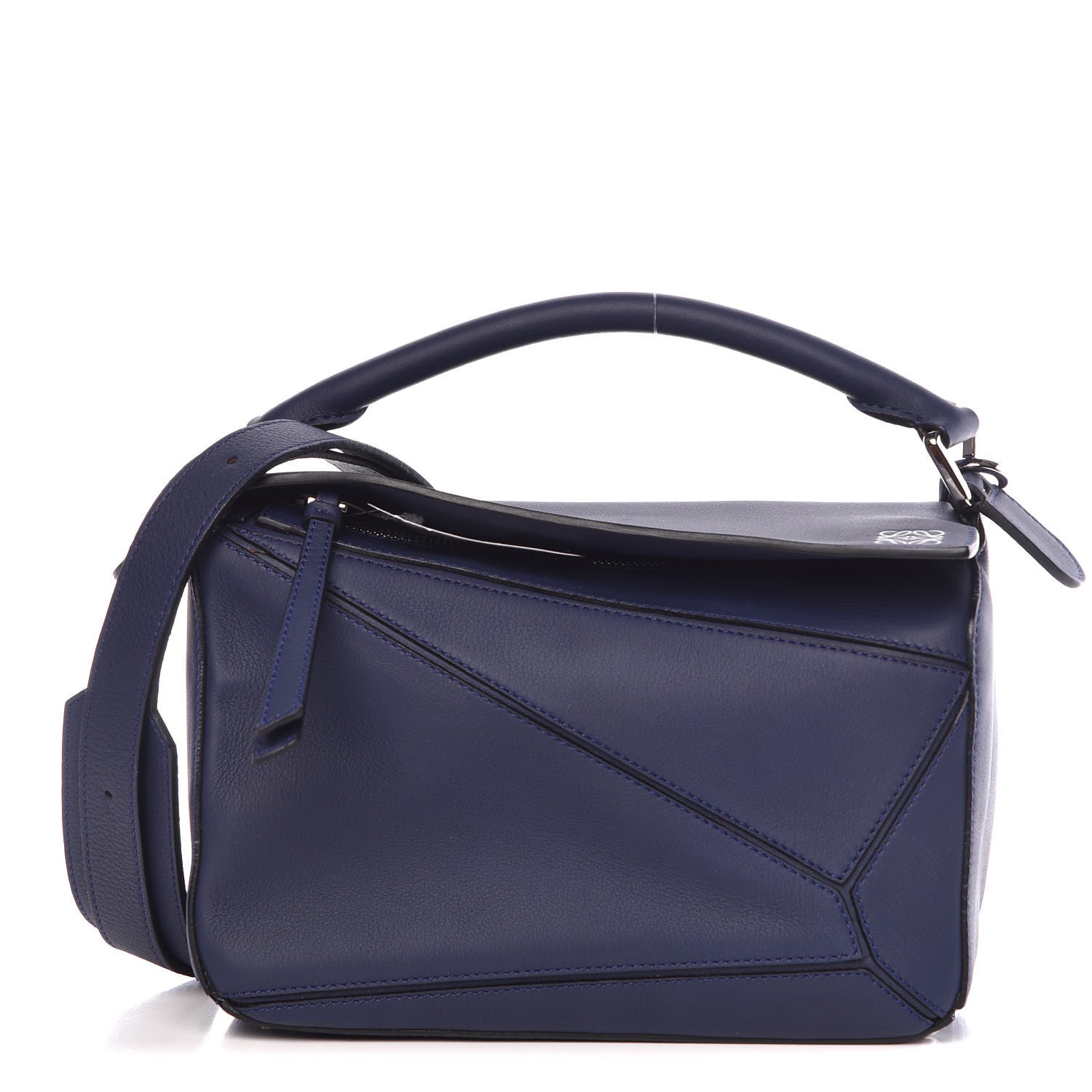 Loewe Calfskin Small Puzzle Bag Marine 1 of 7
