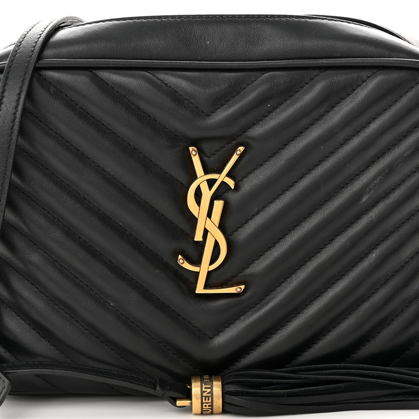 Calfskin Matelasse Monogram Lou Camera Bag Black
