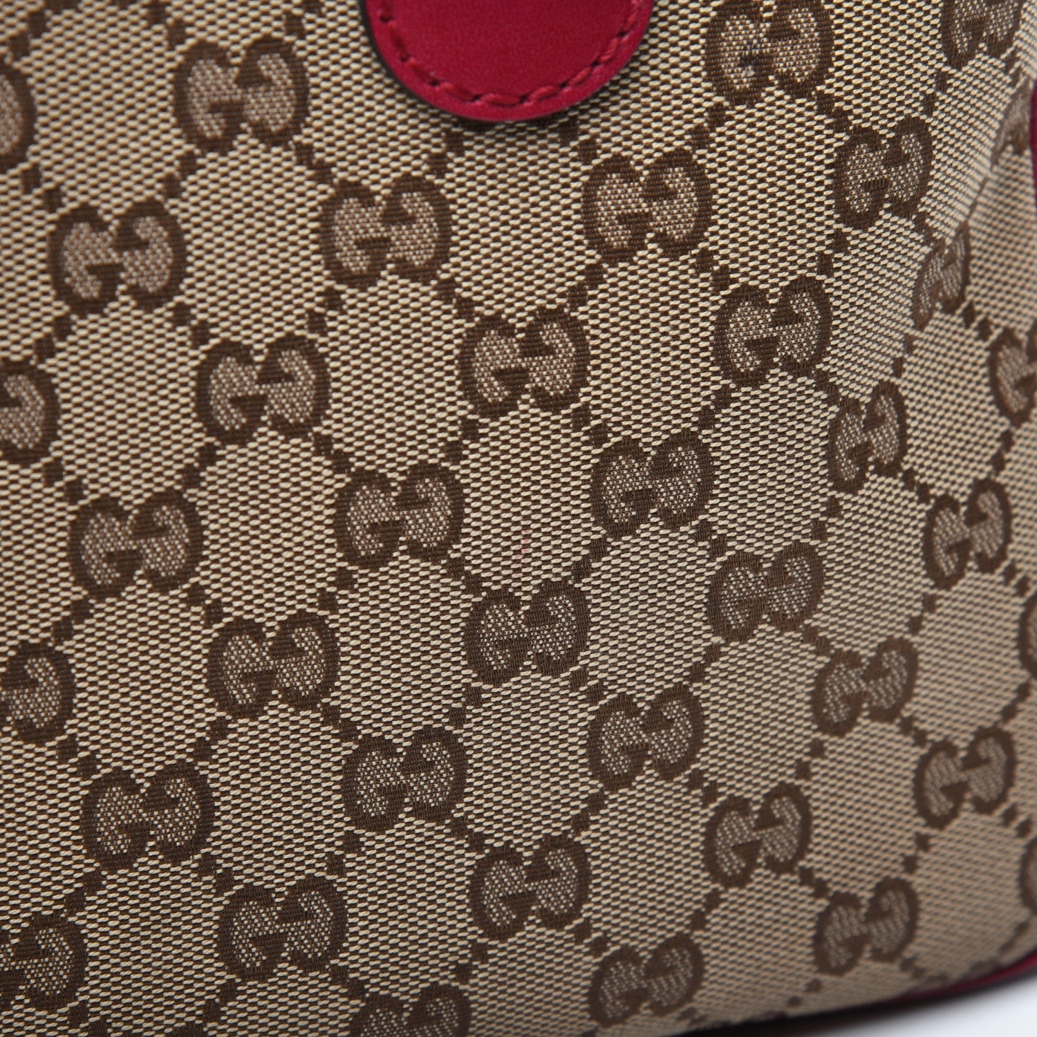 Gucci Monogram Medium Joy Boston Hibiscus Red 25 of 39