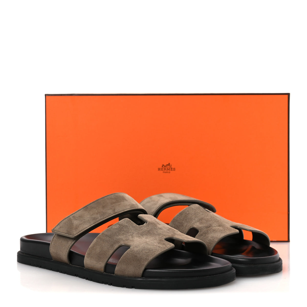 Suede Goatskin Mens Chypre Sandals 45 Beige Argile