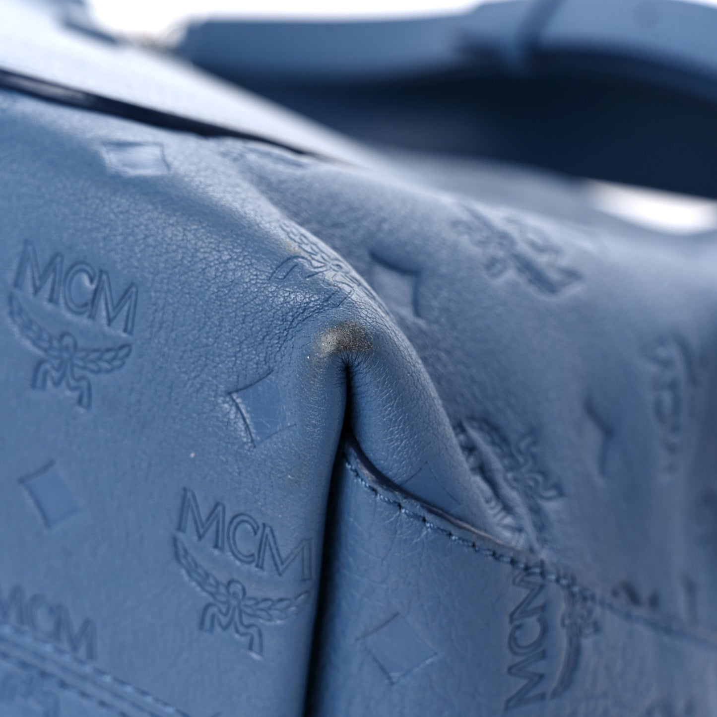 Calfskin Ottomar Monogram Medium Klara Hobo Luft Blue