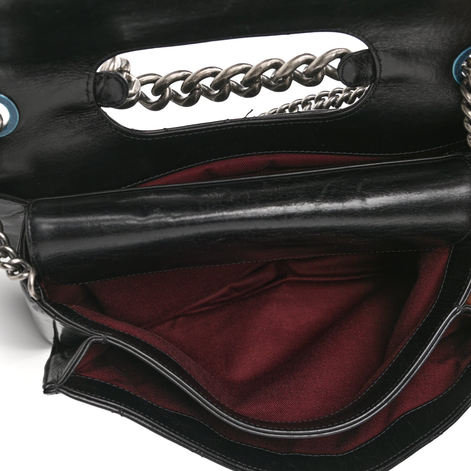 Chanel Glazed Calfskin Quilted Large Perfect Edge Flap Black 5 of 12