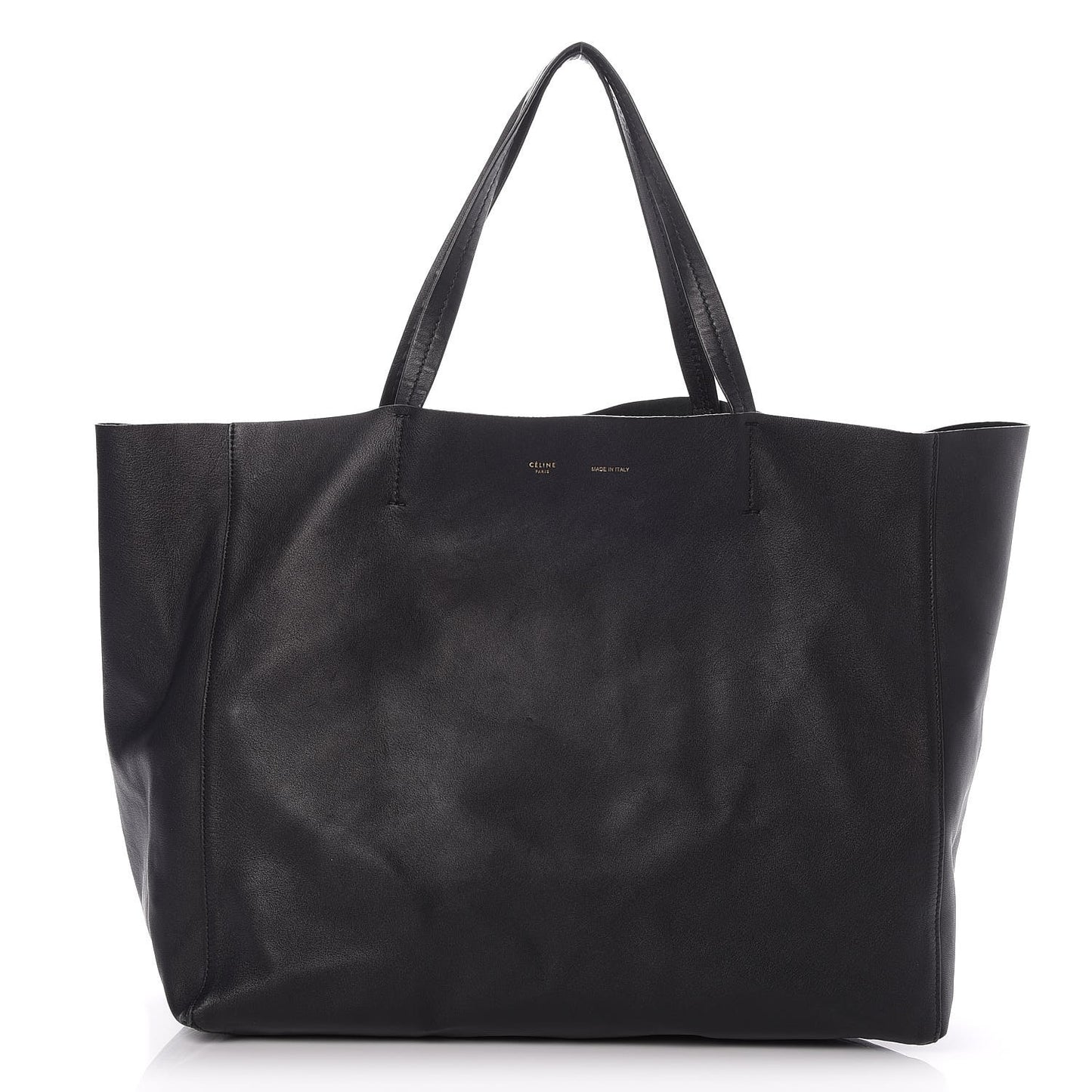 Lambskin Horizontal Cabas Black