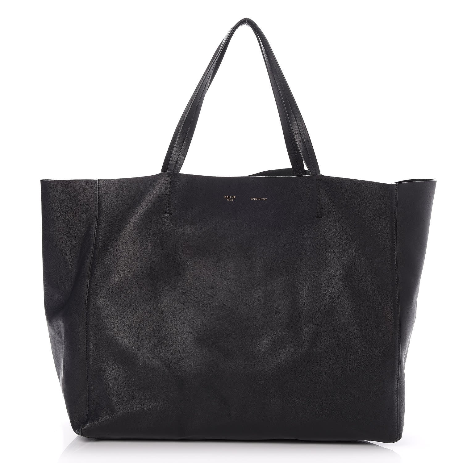 Celine Lambskin Horizontal Cabas Black 1 of 7
