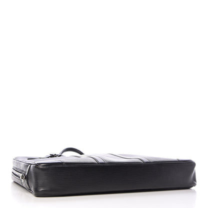Louis Vuitton Epi Porte-Documents Voyage Briefcase Black 4 of 12