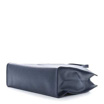 Telfar Vegan Leather Medium Shopping Bag Navy 9 of 11