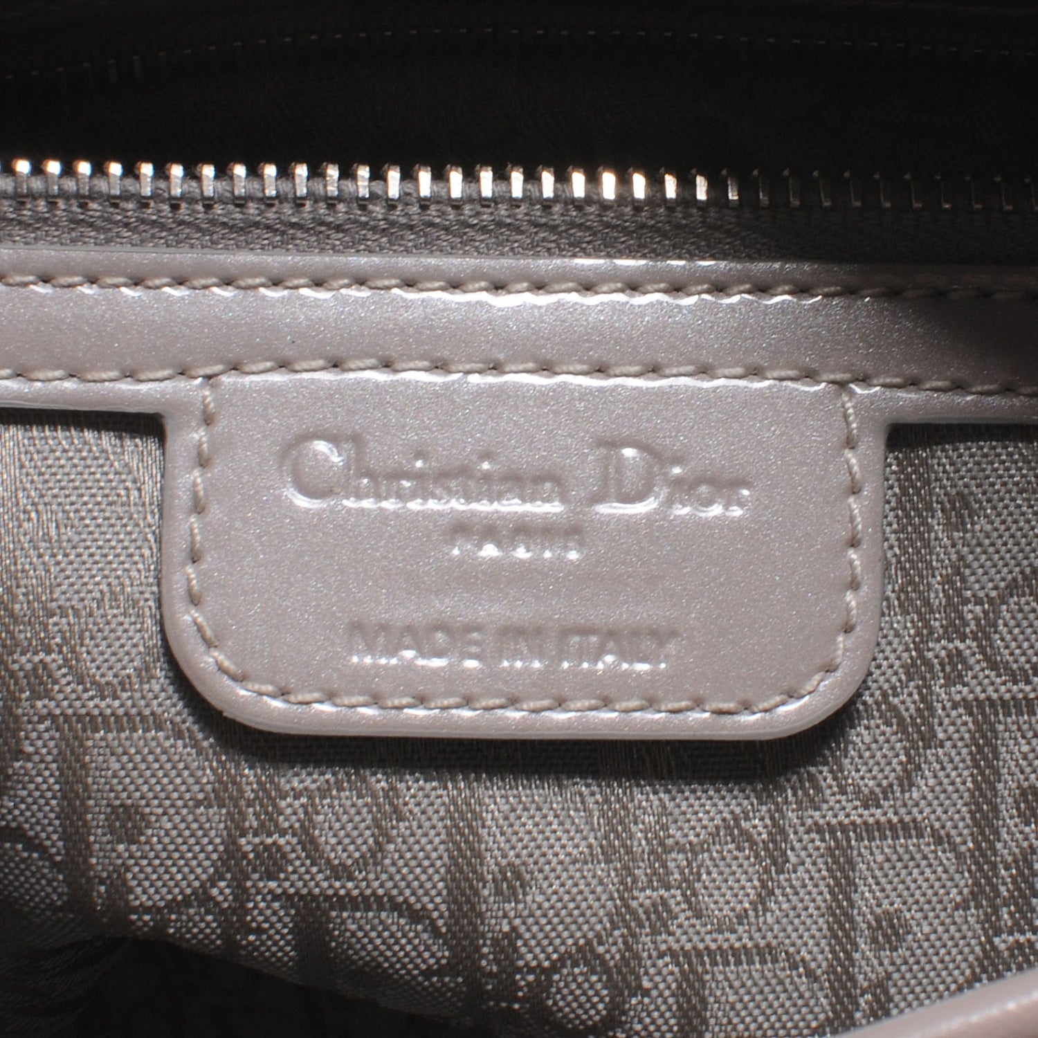 Christian Dior Patent Cannage Large Lady Dior Grey 7 of 12