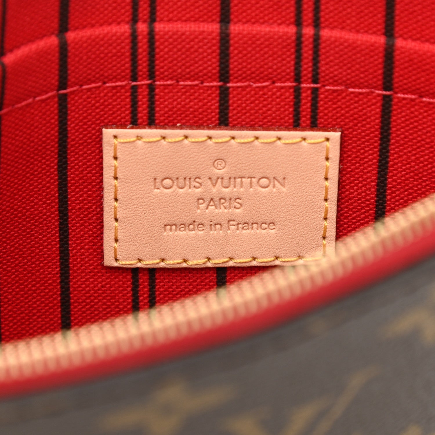 Louis Vuitton Monogram Neverfull MM GM Pochette Cherry 6 of 7