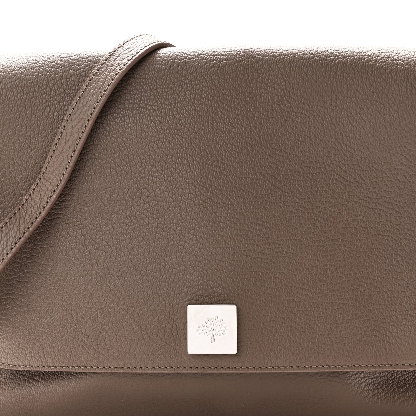 Grained Calfskin Freya Satchel Clay