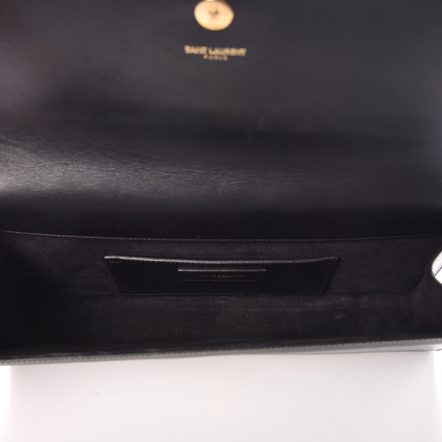 Saint Laurent Calfskin Classic Monogram Cassandre Clutch Black 6 of 7