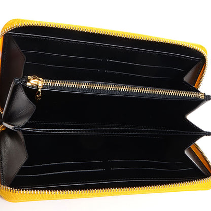 Louis Vuitton Vernis Kusama Infinity Dots Zippy Wallet Yellow 6 of 8