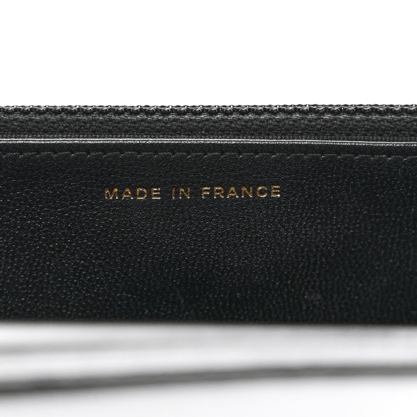 Goatskin Quilted Quilted Like A Wallet Wallet On Chain WOC Black