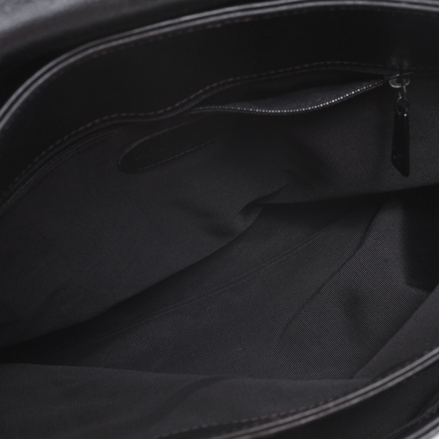 Calfskin Flap Shoulder Bag Black