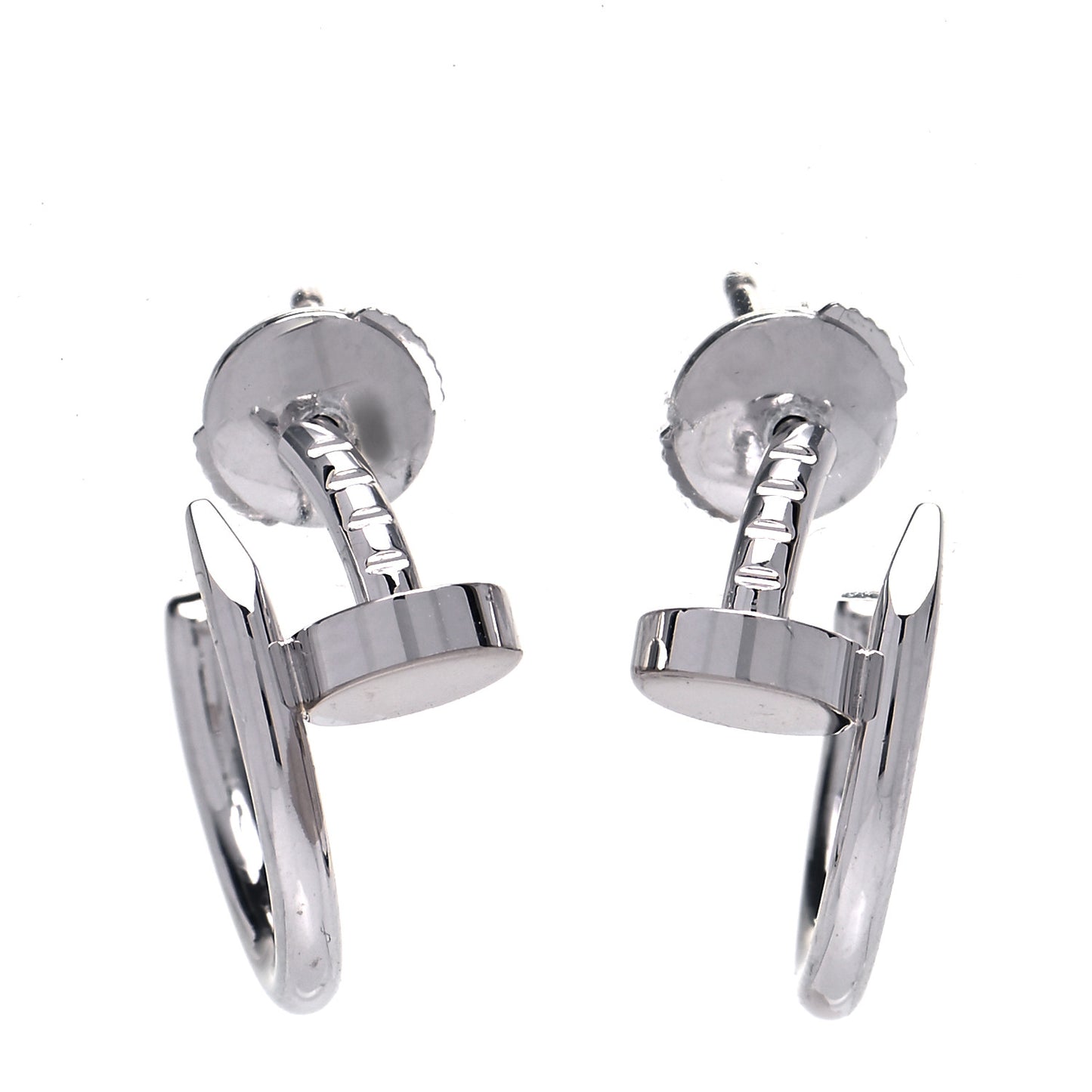 18K White Gold Juste Un Clou Hoop Earrings