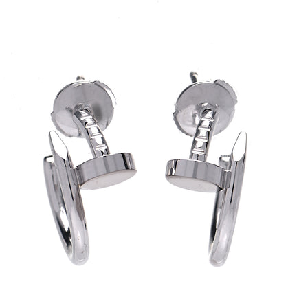 Cartier 18K White Gold Juste Un Clou Hoop Earrings 1 of 6