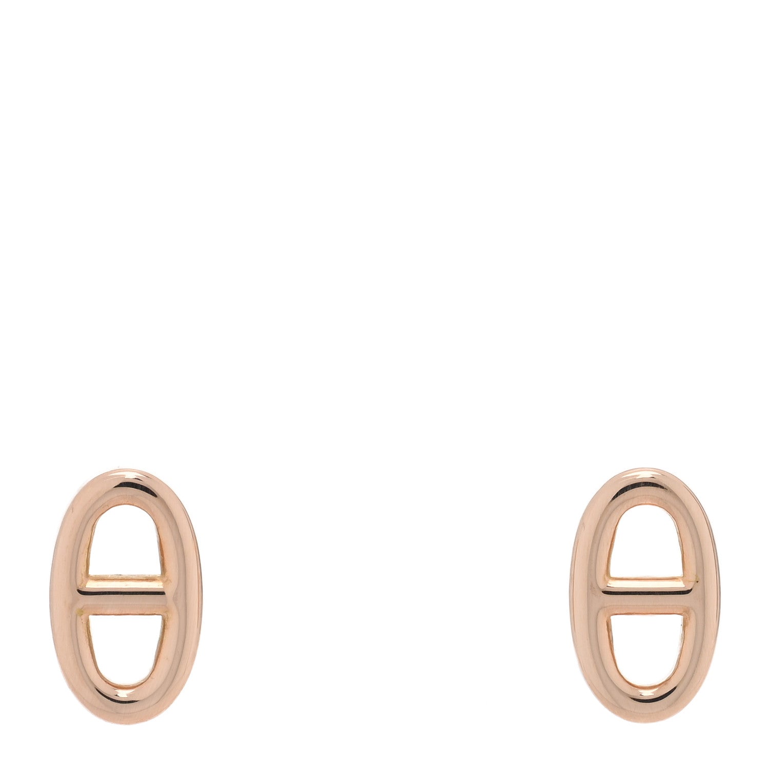 Hermes 18K Rose Gold TPM Farandole Stud Earrings 1 of 5