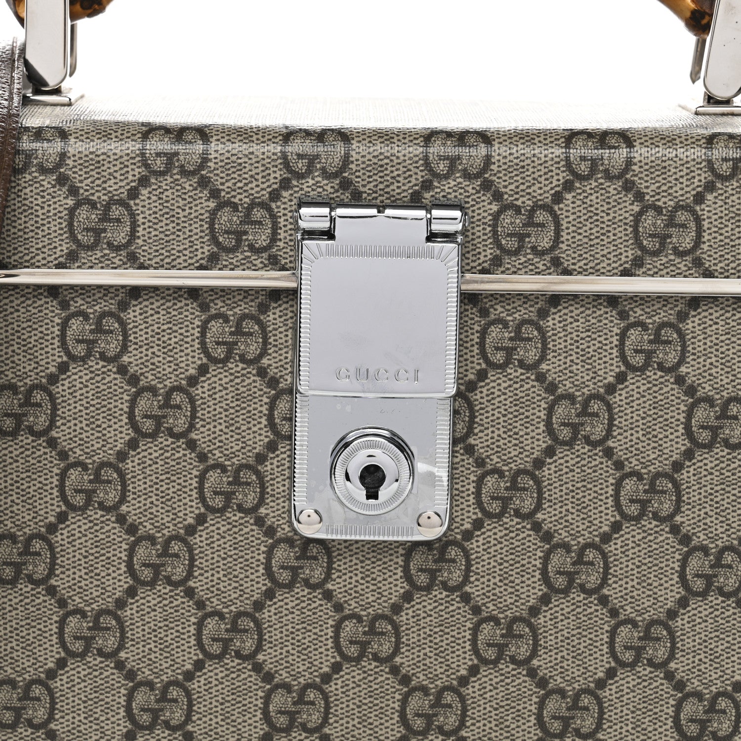 Gucci GG Supreme Monogram Globe-Trotter Beauty Case Brown 8 of 11