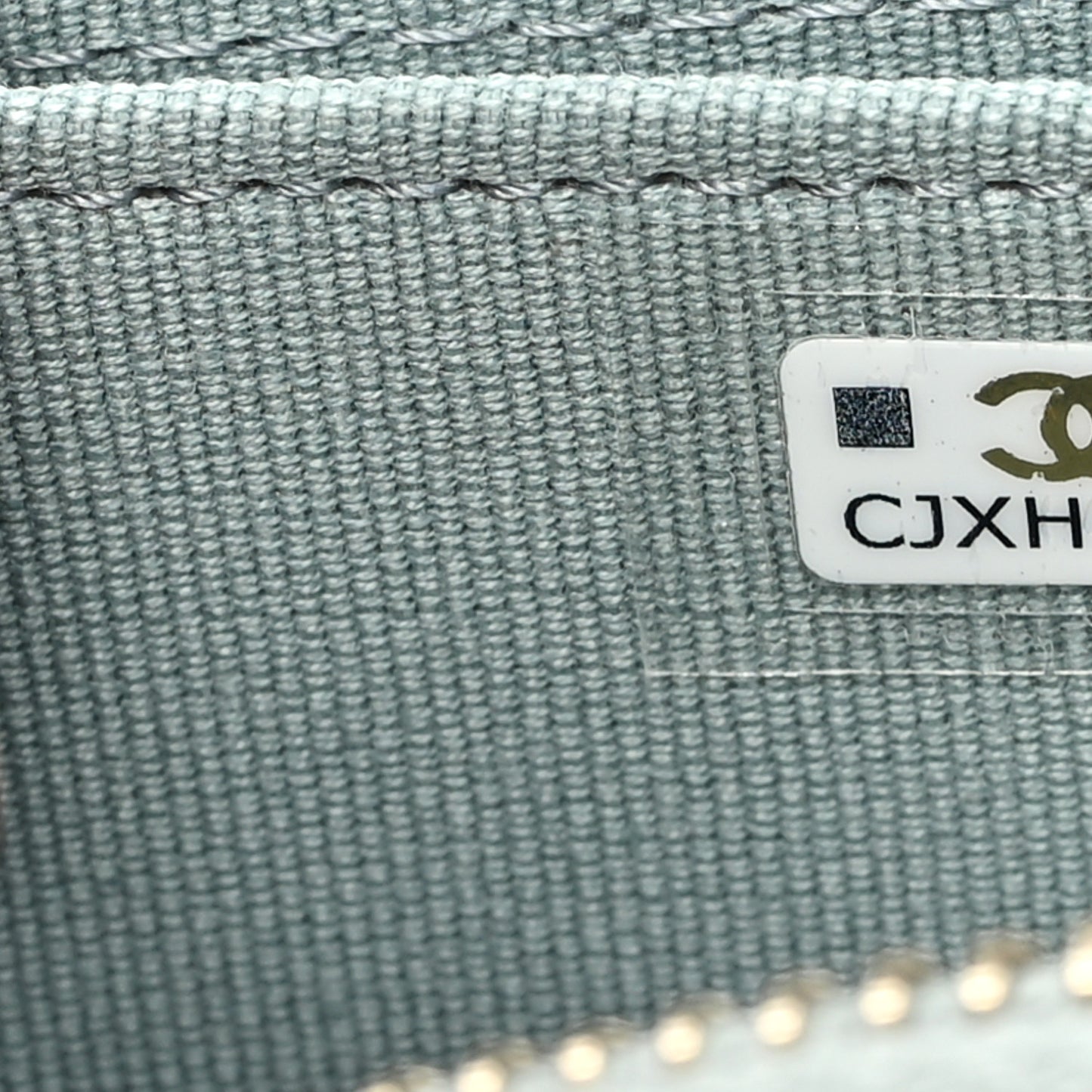 Caviar Quilted Zip Around Coin Purse Wallet Grey