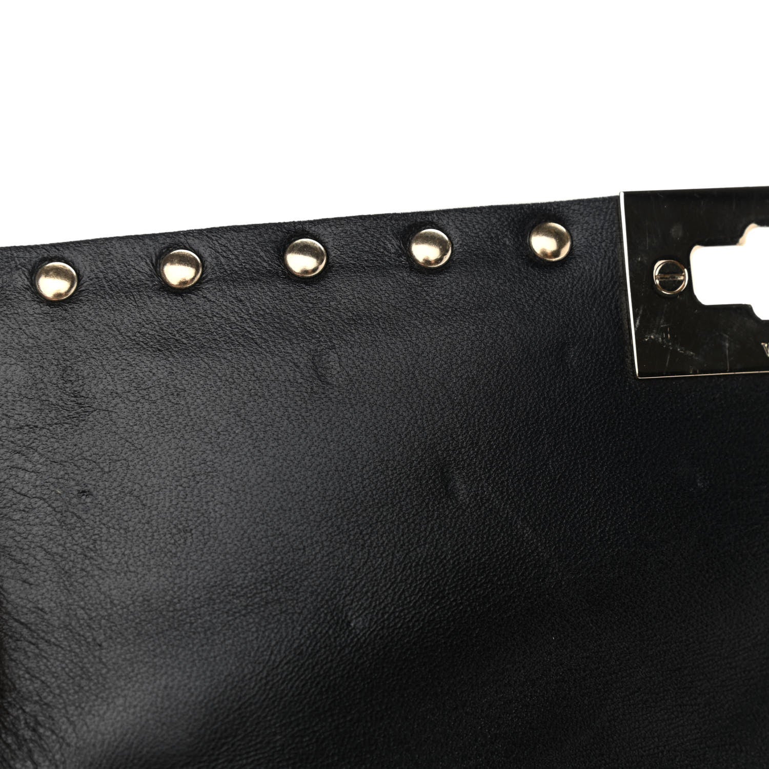 Valentino Garavani Lambskin Medium Rockstud Spike Shoulder Bag Black 9 of 9