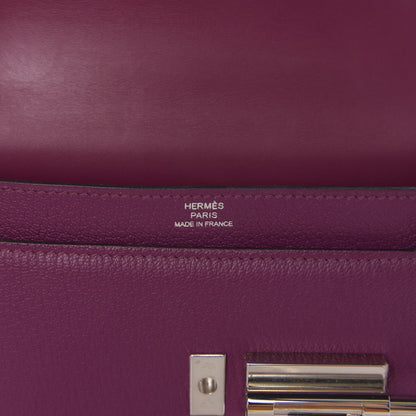 Hermes Chevre Chamkila Mini Verrou Chaine Bag Anemone 6 of 12