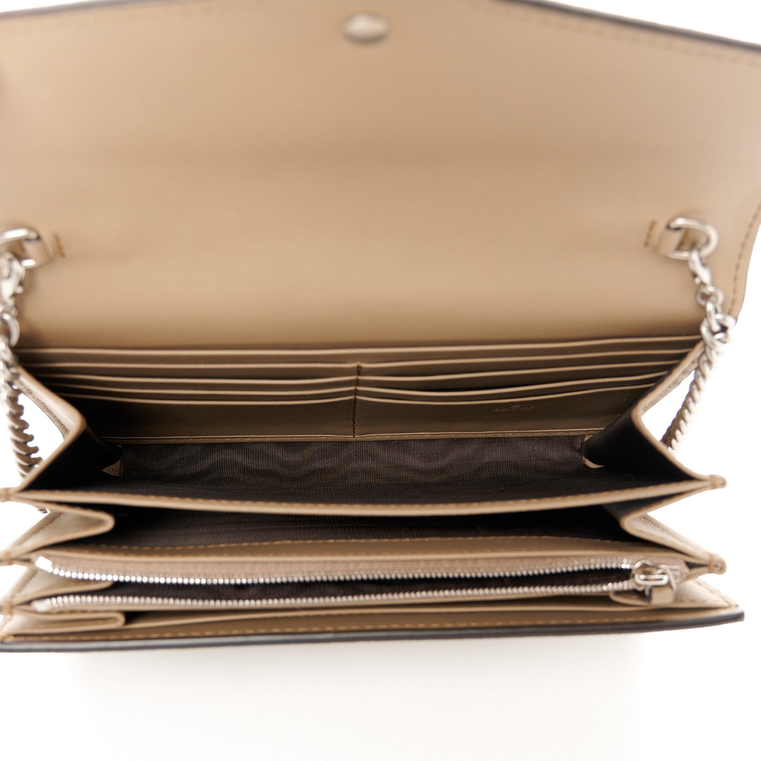 Gucci GG Supreme Monogram Mini Dionysus Chain Wallet Beige Taupe 5 of 10