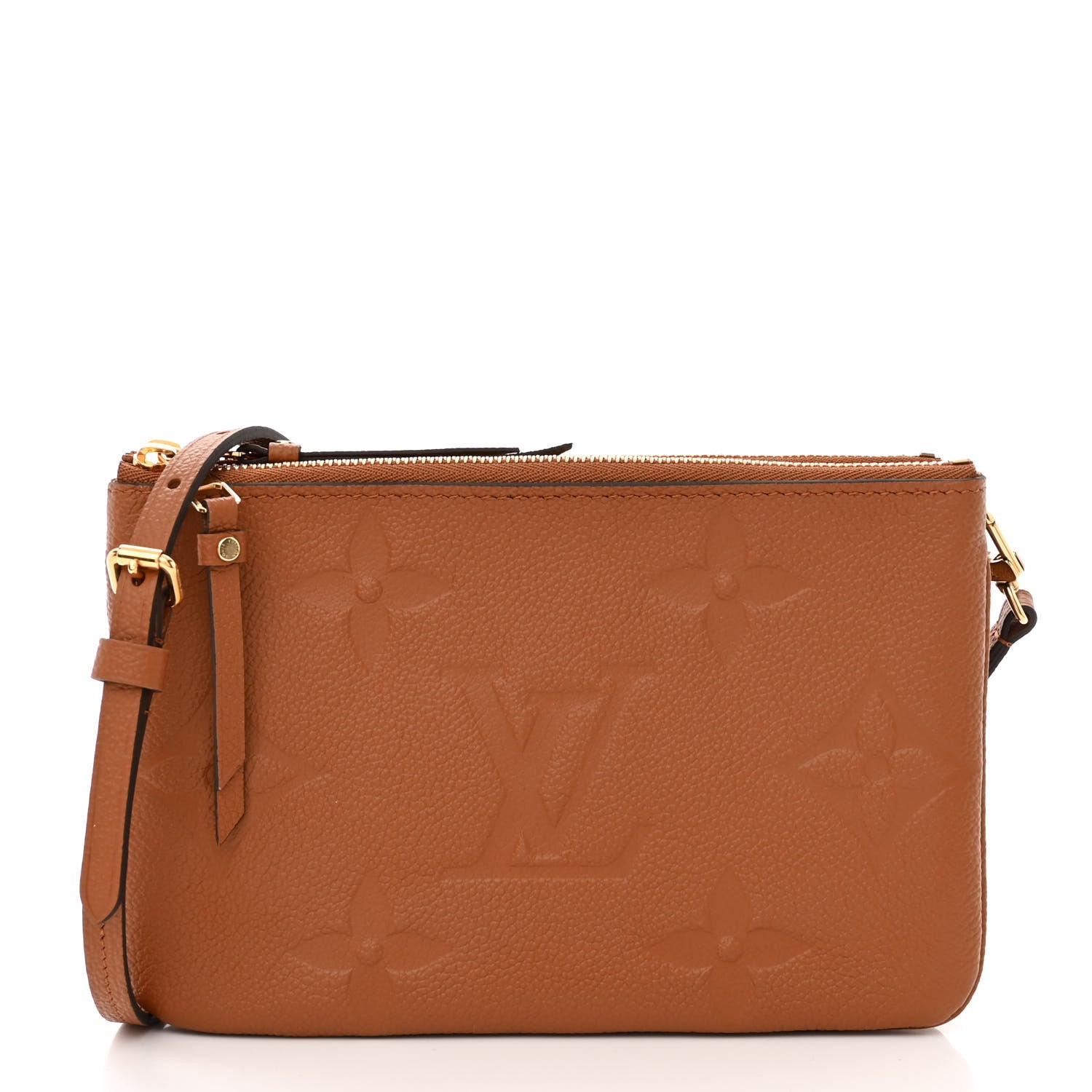 Louis Vuitton Empreinte Monogram Giant Double Zip Pochette Caramel 1 of 11