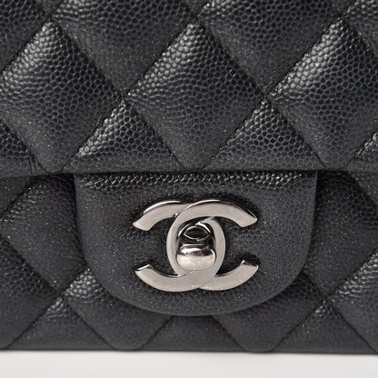 Chanel Iridescent Caviar Quilted Mini Rectangular Flap Black 8 of 11