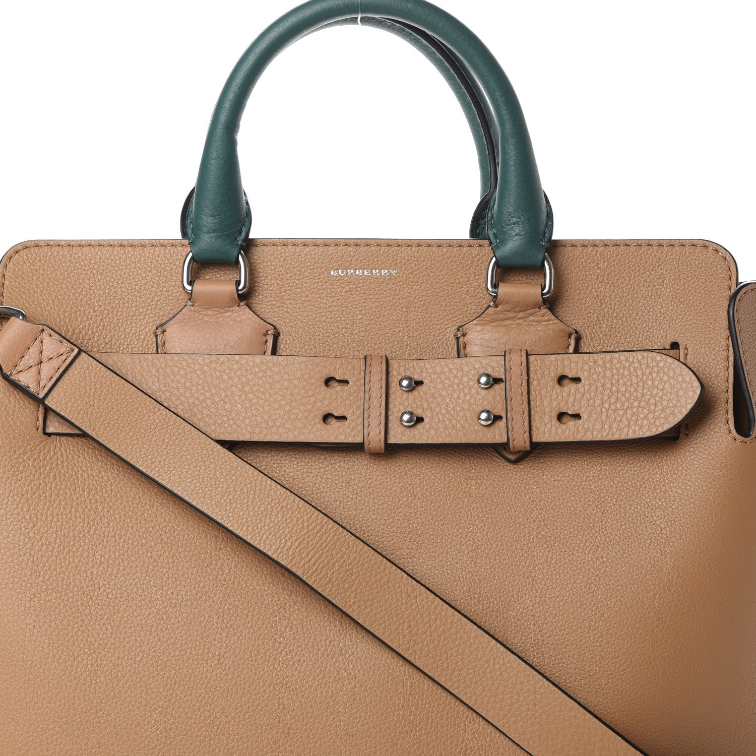 Burberry Soft Grain Calfskin Medium Belt Bag Light Camel Chalk White 10 of 15