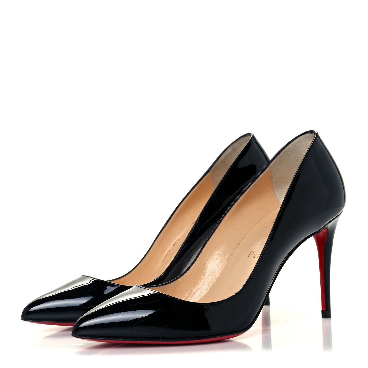 Christian Louboutin Patent Pigalle 85 Pumps 37 Black 3 of 10