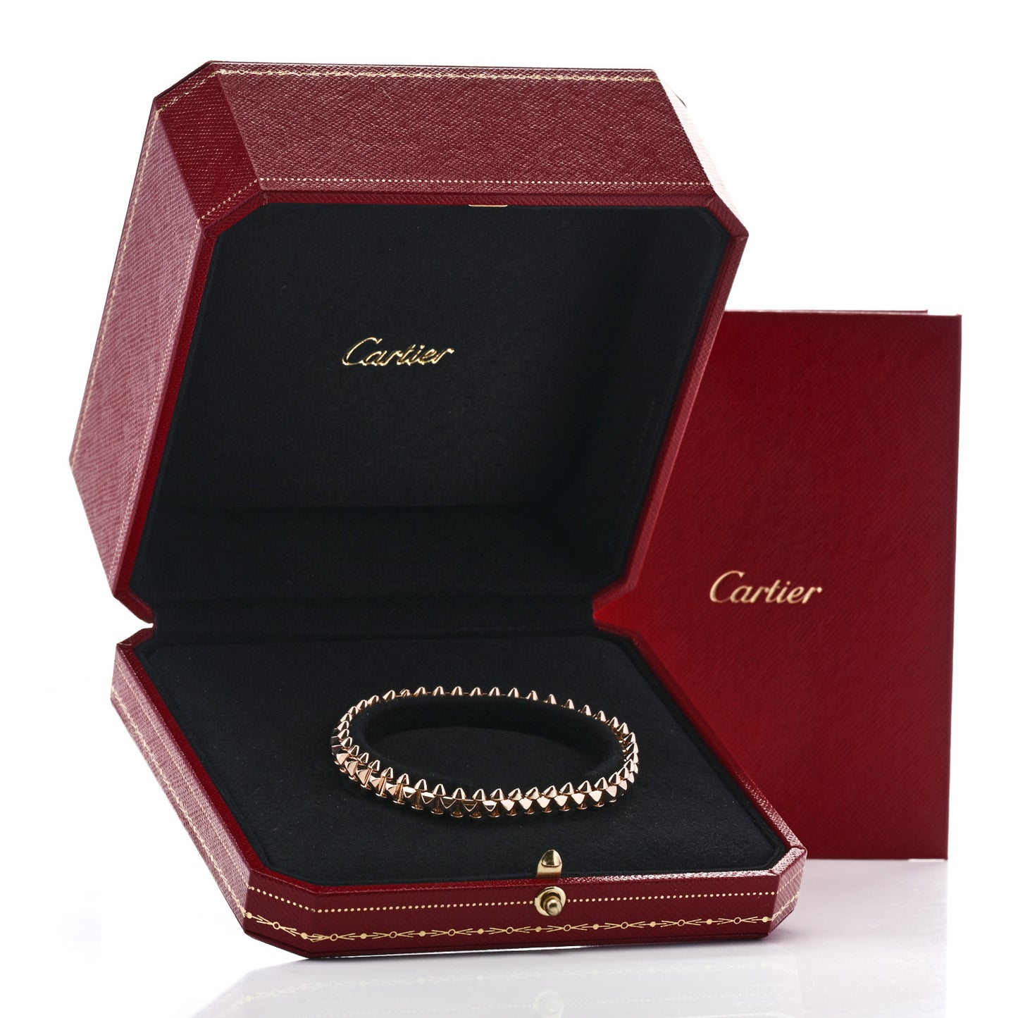 18K Pink Gold Medium Clash De Cartier Flexible Bracelet 16