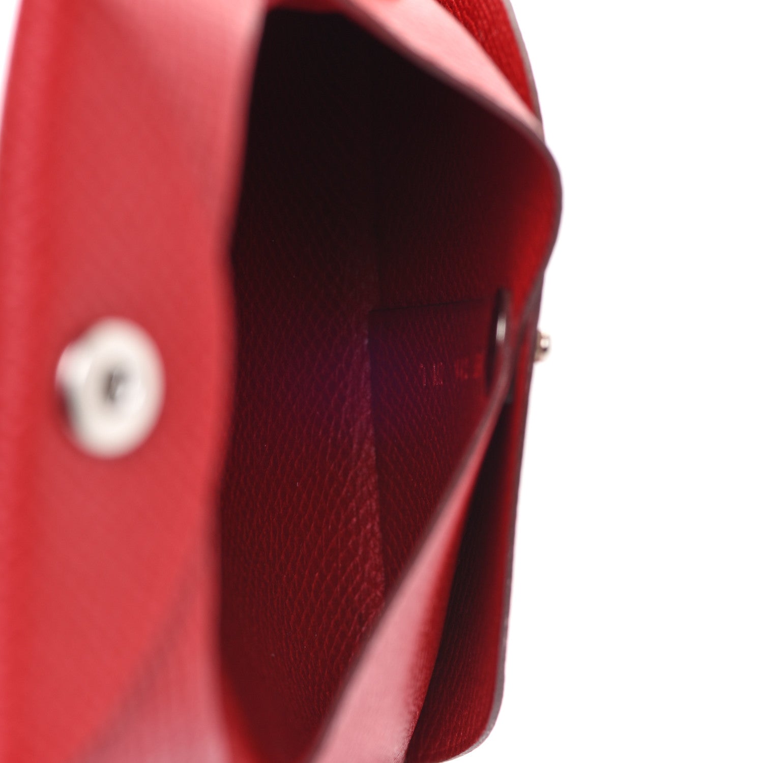 Hermes Epsom Bastia Coin Purse Rouge Casaque 5 of 8