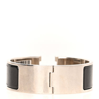 Hermes Enamel Wide Clic Clac H Bracelet PM Black 3 of 5