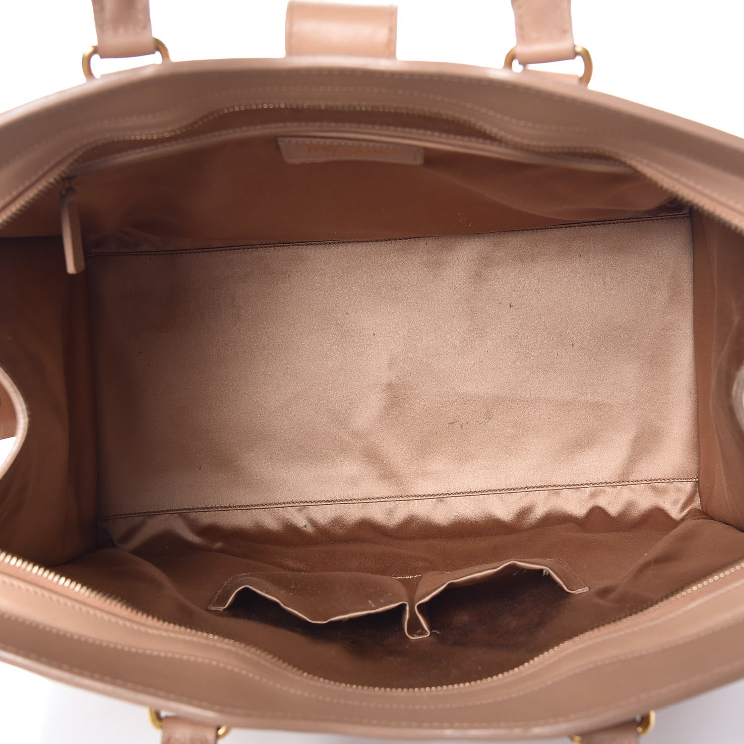 Saint Laurent Textured Calfskin Large Cabas ChYc Beige 7 of 12