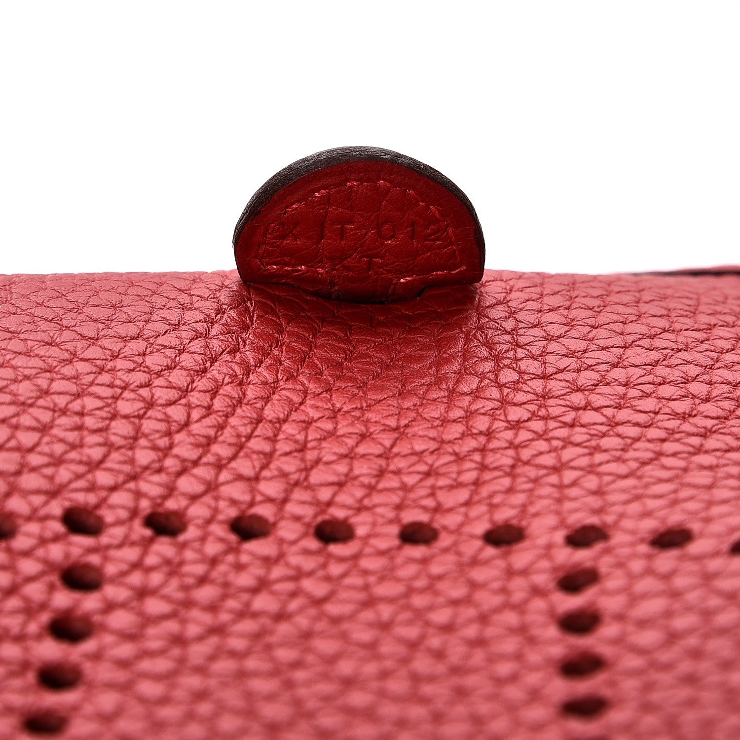 Hermes Taurillon Clemence Amazone Evelyne TPM Rouge Casaque Etain 8 of 8