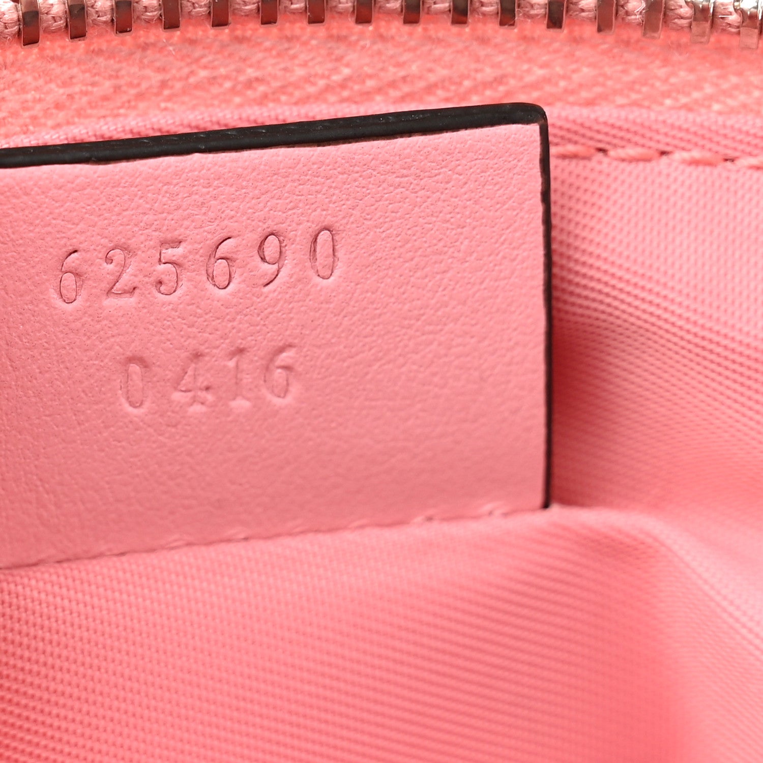 Gucci Calfskin Matelasse Large GG Marmont Pouch Cosmetic Case Wild Rose 7 of 8
