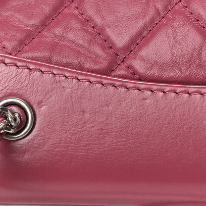 Chanel Aged Calfskin Quilted Small Gabrielle Backpack Dark Pink 10 of 10